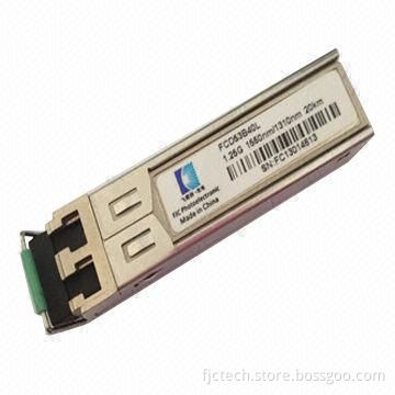 1.25G Dual Fiber SFP Single Mode LC Transceiver with 3.3W Power Supply